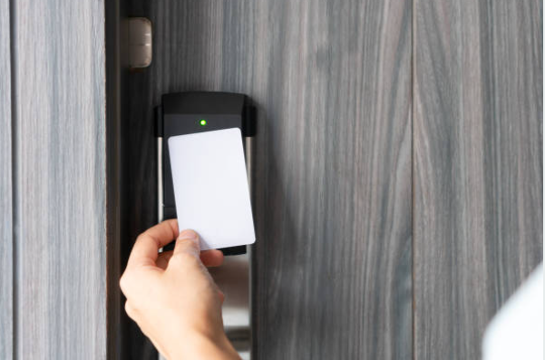 Hotel RFID Key Card RFID key card used for guest room access in modern hotel management systems