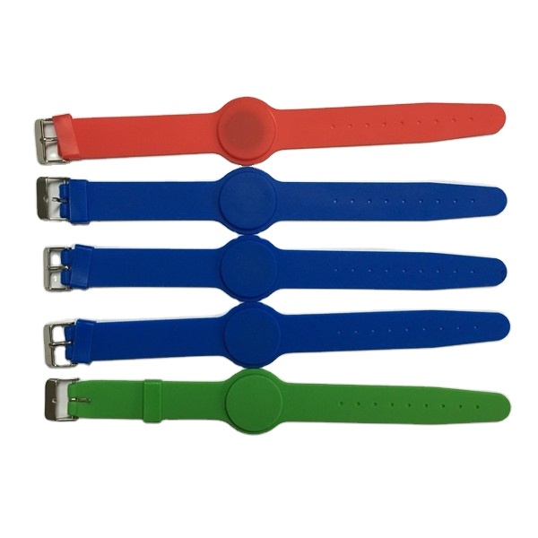 Durable PVC RFID wristband for resort, theme park and pool usage