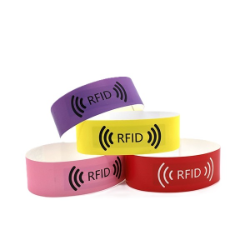 Cost-effective RFID paper wristband for crowd control and ticketing