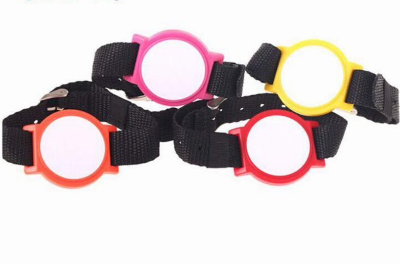Custom RFID nylon wristband with adjustable buckle for gyms and festivals